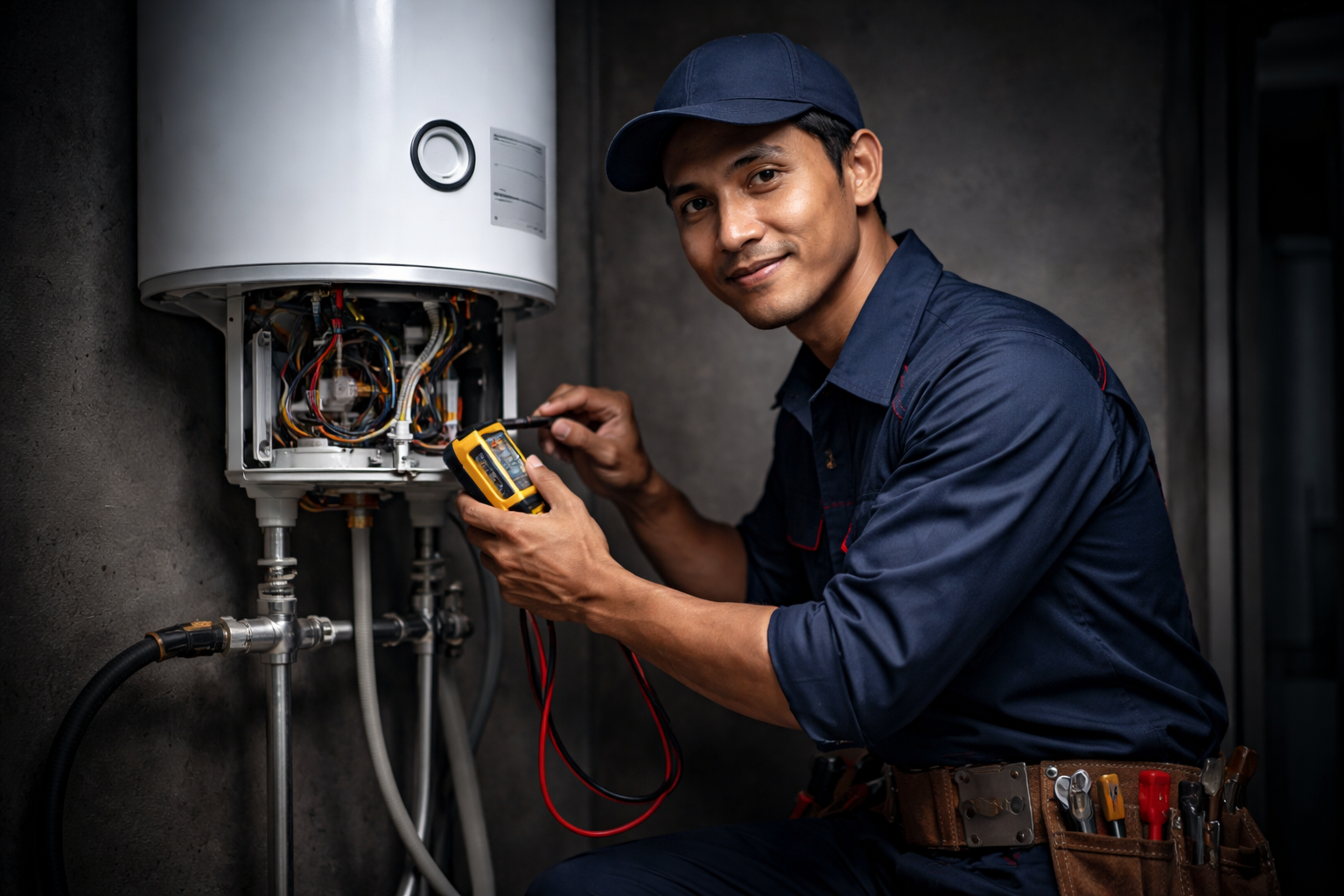 Teknisi Service Water Heater